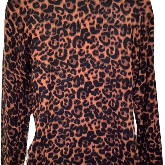 NWT Colour Works Animal Print Sweater with black beading Size: Medium - Picture 6 of 10